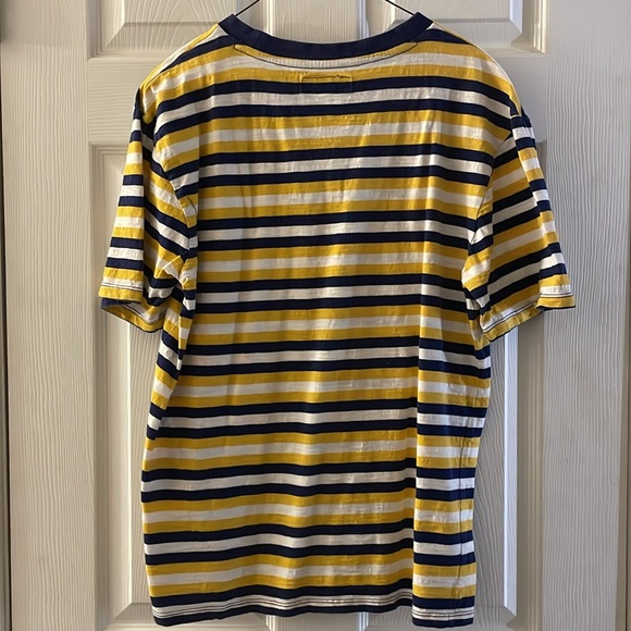 Guess Men’s Small Striped Shirt Embroidered - Picture 2 of 3